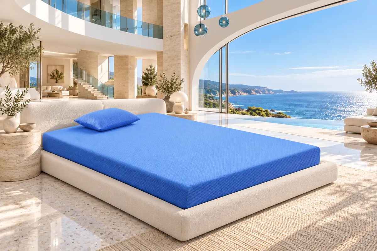 Leo 7-Inch Memory Foam · Blue
