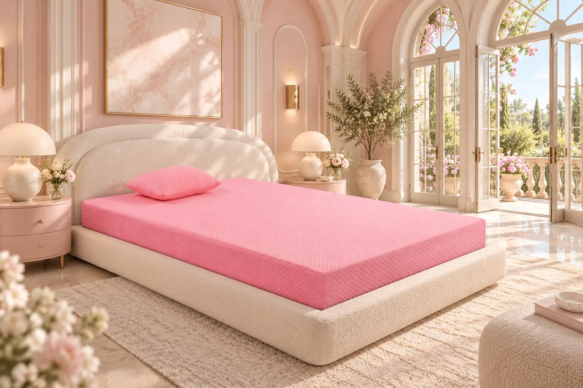 Leo 7-Inch Memory Foam · Pink